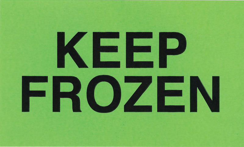 Decker Tape "Keep Frozen" Label, 3" x 5", 500/Roll (DL2454)