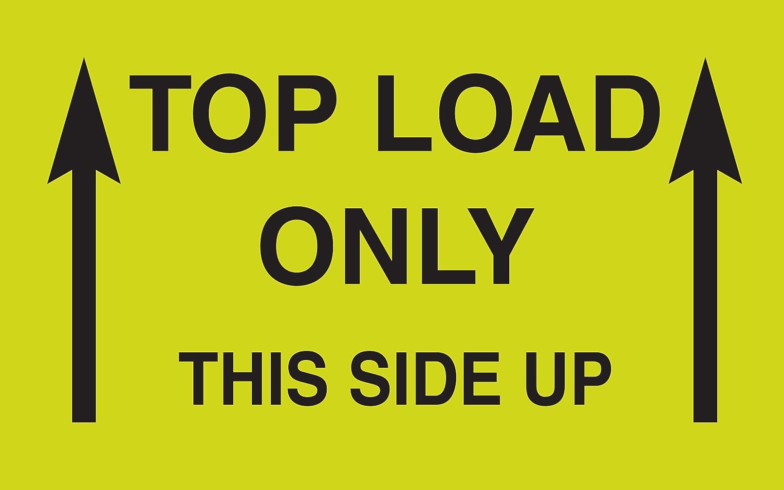 Decker Tape "Top Load Up" Label, 3" x 5", 500/Roll (DL2701)