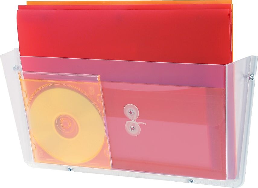 Deflect-o® Legal Unbreakable DocuPocket Single Pocket Wall File, Clear