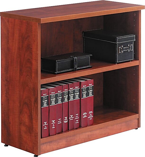 Alera™ Valencia Series Bookcase Storage System in Medium Cherry, 2-Shelf