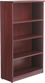 Alera Valencia 54.78"H 4-Shelf Bookcase with Adjustable Shelves, Mahogany Laminate (ALEVA635632MY)