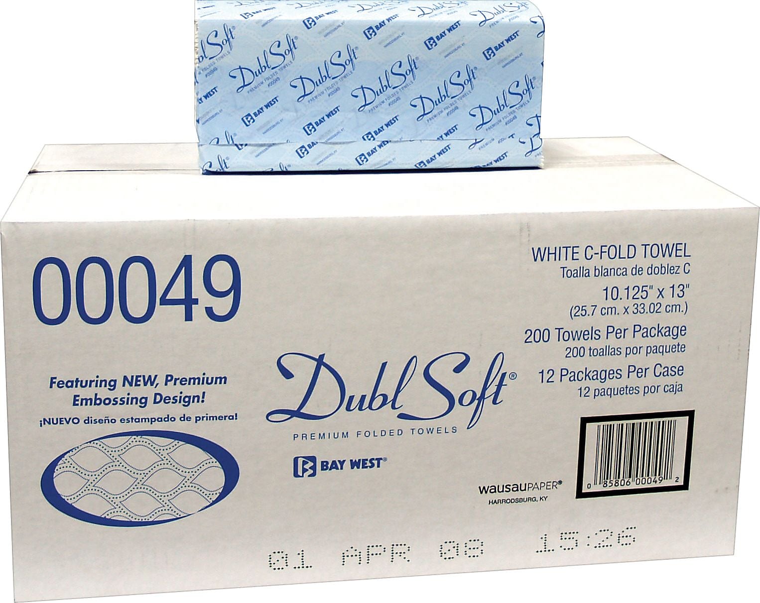 White C-Fold Towels