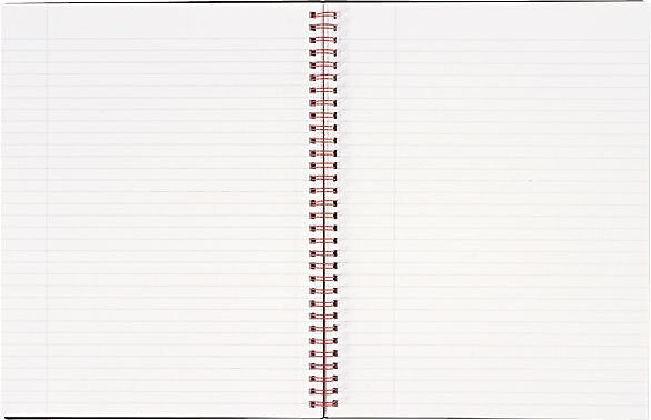 Black N' Red 1-Subject Professional Notebooks, 8.5" x 11", Wide Ruled, 70 Sheets, Black (K66652)