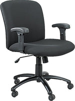 Safco Uber Fabric Computer and Desk Chair, Black (3491BL)