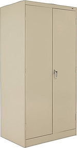 Tennsco® Standard Steel Storage Cabinet, Non-Assembled, 72Hx36Wx24D", Putty