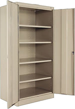 Tennsco® Standard Steel Storage Cabinet, Non-Assembled, 72Hx36Wx24D", Putty