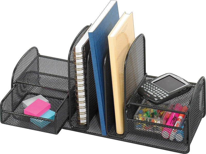 Safco Onyx Stackable Steel Accessory Tray, Black (3263BL)