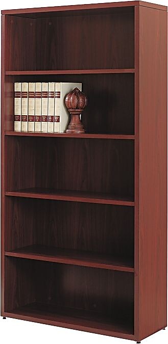 HON 10500 Series 5-Shelf Bookcase, 36"W x 13.13"D x 71"H, Mahogany (HON105535NN)