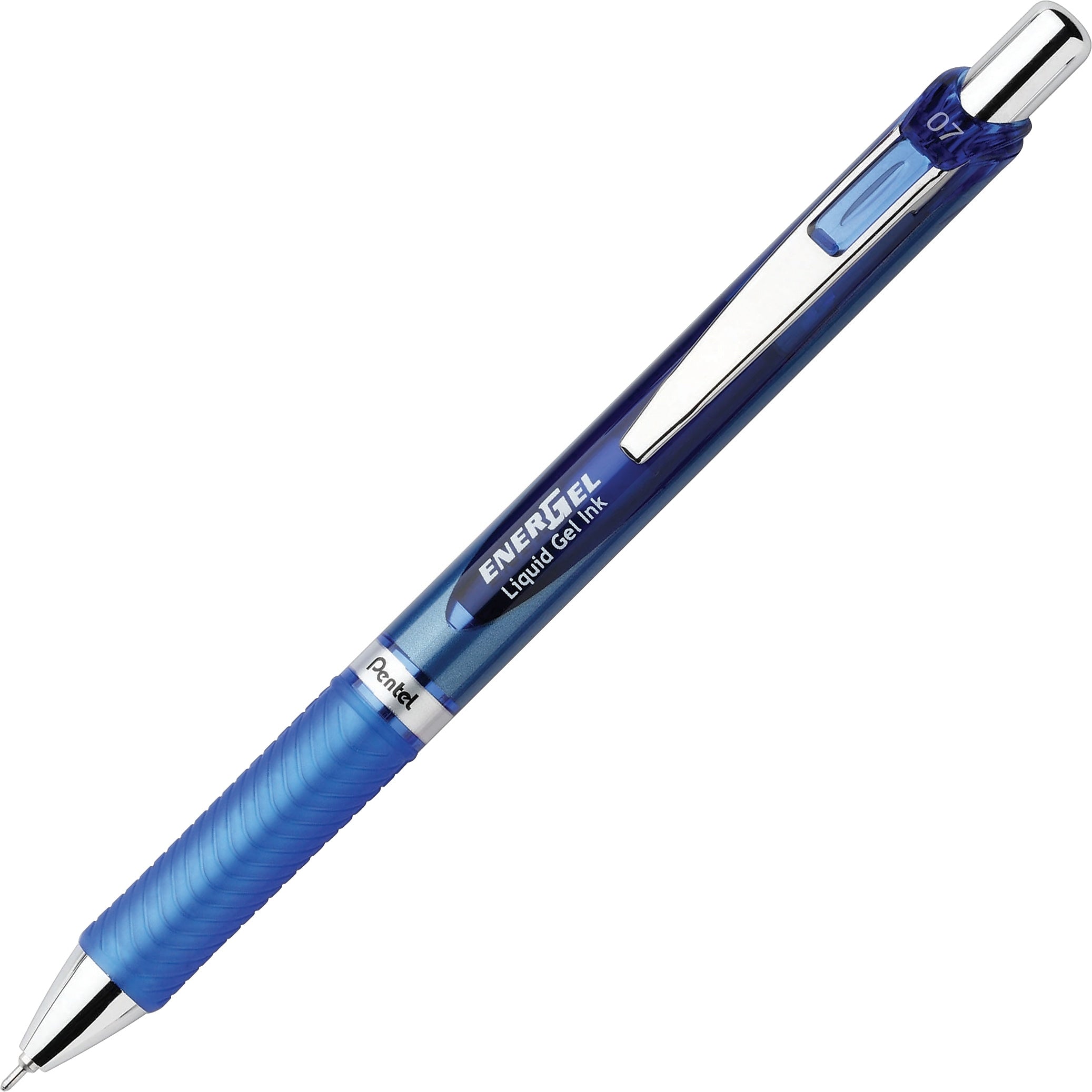 Pentel EnerGel RTX Deluxe Retractable Gel Pen, Medium Point, 0.7mm, Blue Ink (PENBLN77C)