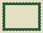 Great Papers Certificates, 8.5" x 11", Beige/Metallic Green, 25/Pack (934225)