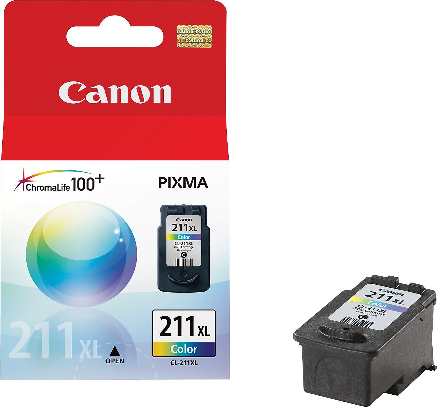 Canon 211XL Tri-Color High Yield Ink Cartridge (2975B001)