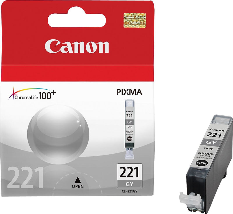 Canon 221 Gray Standard Yield Ink Cartridge (2950B001)