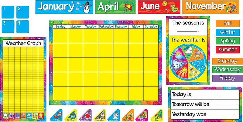 Trend Enterprises Year Around Calendar Board Set, Pre-Kindergarten to 3rd Grade (T8096)
