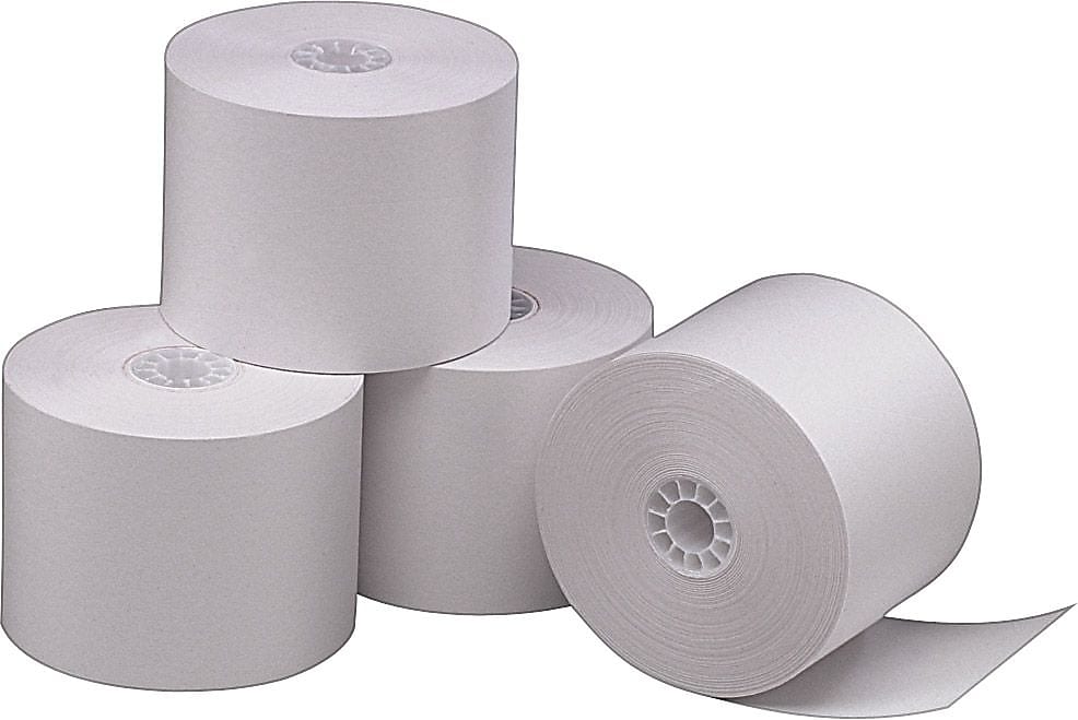 Paper Manufacturers Bond Adding Machines & Calculator Paper Rolls, 2 1/4" x 165' (9074-2235)
