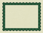 Great Papers Certificates, 8.5" x 11", Beige/Metallic Green, 25/Pack (934225)