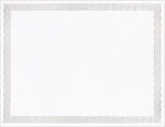 Great Papers Braided Foil Recognition Certificates, 8.5" x 11", White, 15/Pack (963027)