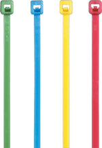 Nelco Color Cable Tie, 8" x 0.14", Blue, 1000/Carton (CT444D)