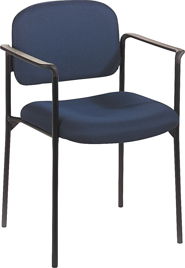 HON Scatter Fabric Stacking Guest Chair, Fixed Arms, Navy (BSXVL616VA90)