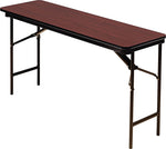 ICEBERG OfficeWorks 18" x 60" Laminate Folding Table, Mahogany (55274)