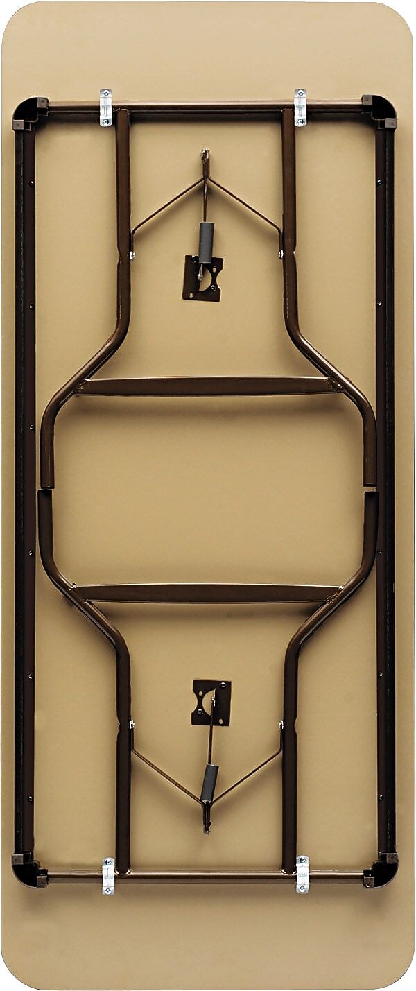 ICEBERG OfficeWorks 18" x 60" Laminate Folding Table, Mahogany (55274)