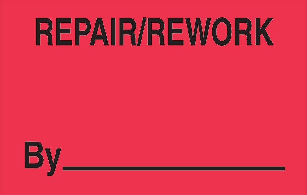 Decker Tape "Repair" Labels, 1-3/8" x 2", 500/Roll (DL3352A)