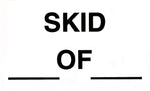 Decker Tape "Skid Of" Label, 500 Per Roll (DL3521C)