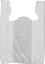 11 1/2" x 08" x 18" White T-Shirt Bags, 1000/Case (1618)