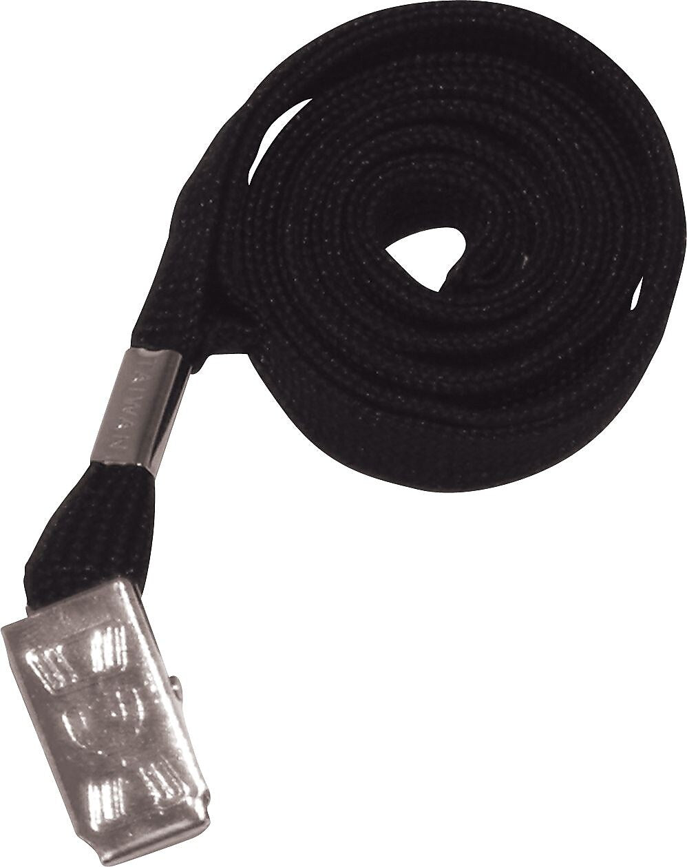 Advantus 36" Deluxe Neck Lanyard, Black, 24/Box (AVT75401)