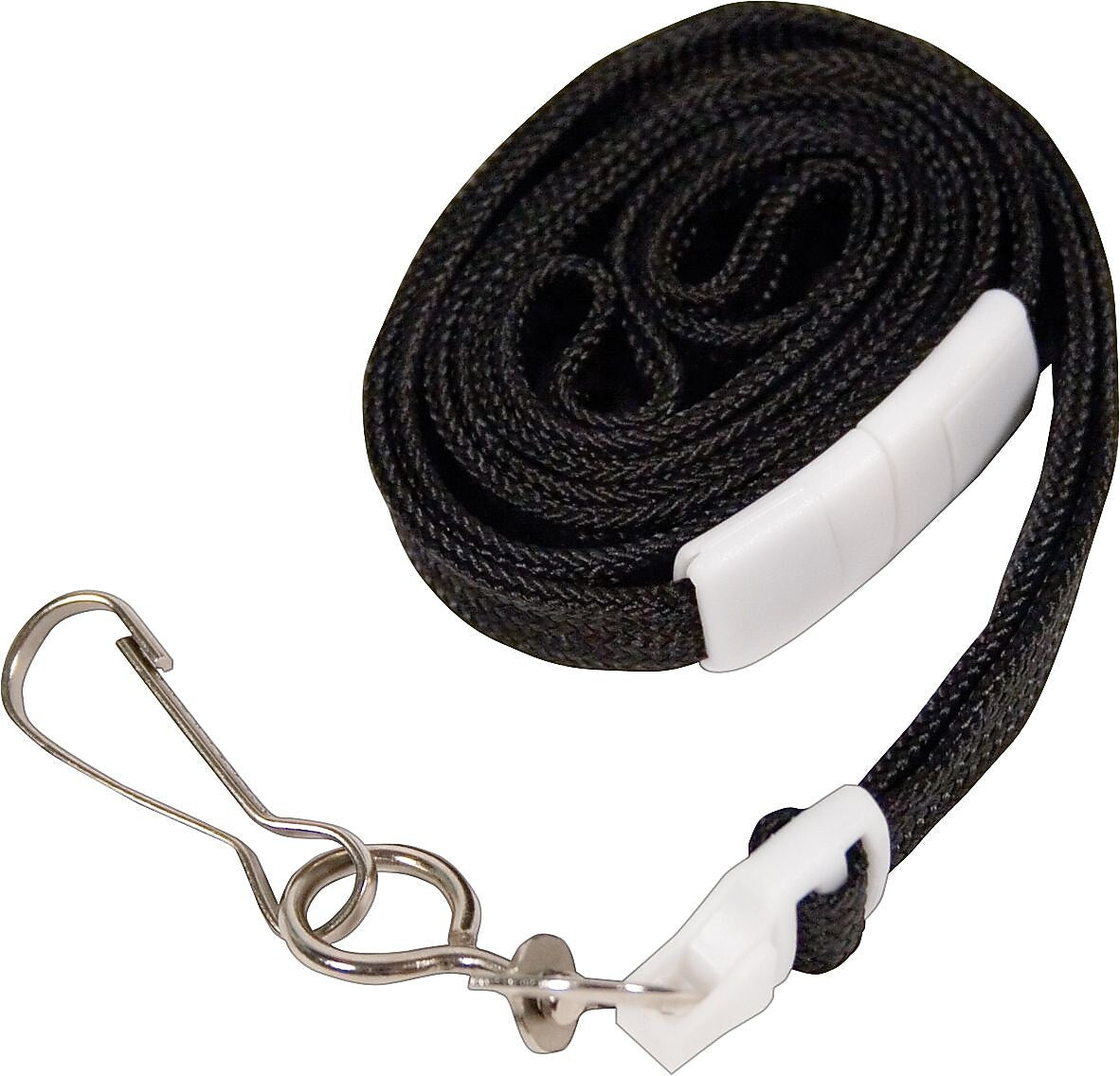 Advantus Deluxe Safety Lanyard, Black, 24/Box (75404)