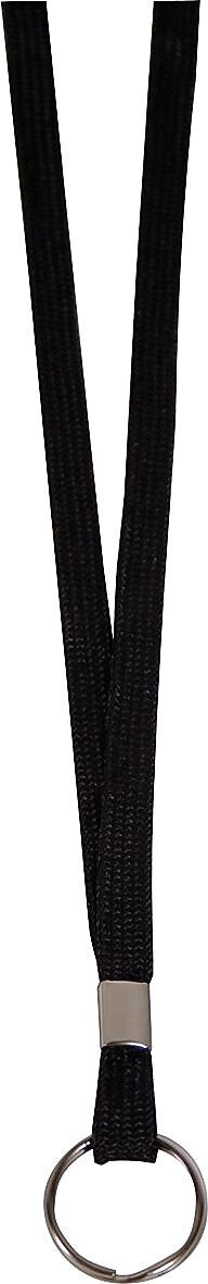 Advantus 36" Deluxe Neck Lanyard, Ring Style, Black, 24/Box (AVT75423)