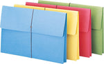 Smead 10% Recycled File Pocket, 2" Expansion, Legal Size, Assorted, 50/Box (245A)