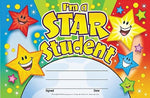Trend Recognition Awards, Star Student Award, 8 1/2" x 5 1/2", 30/Pk (T81019)