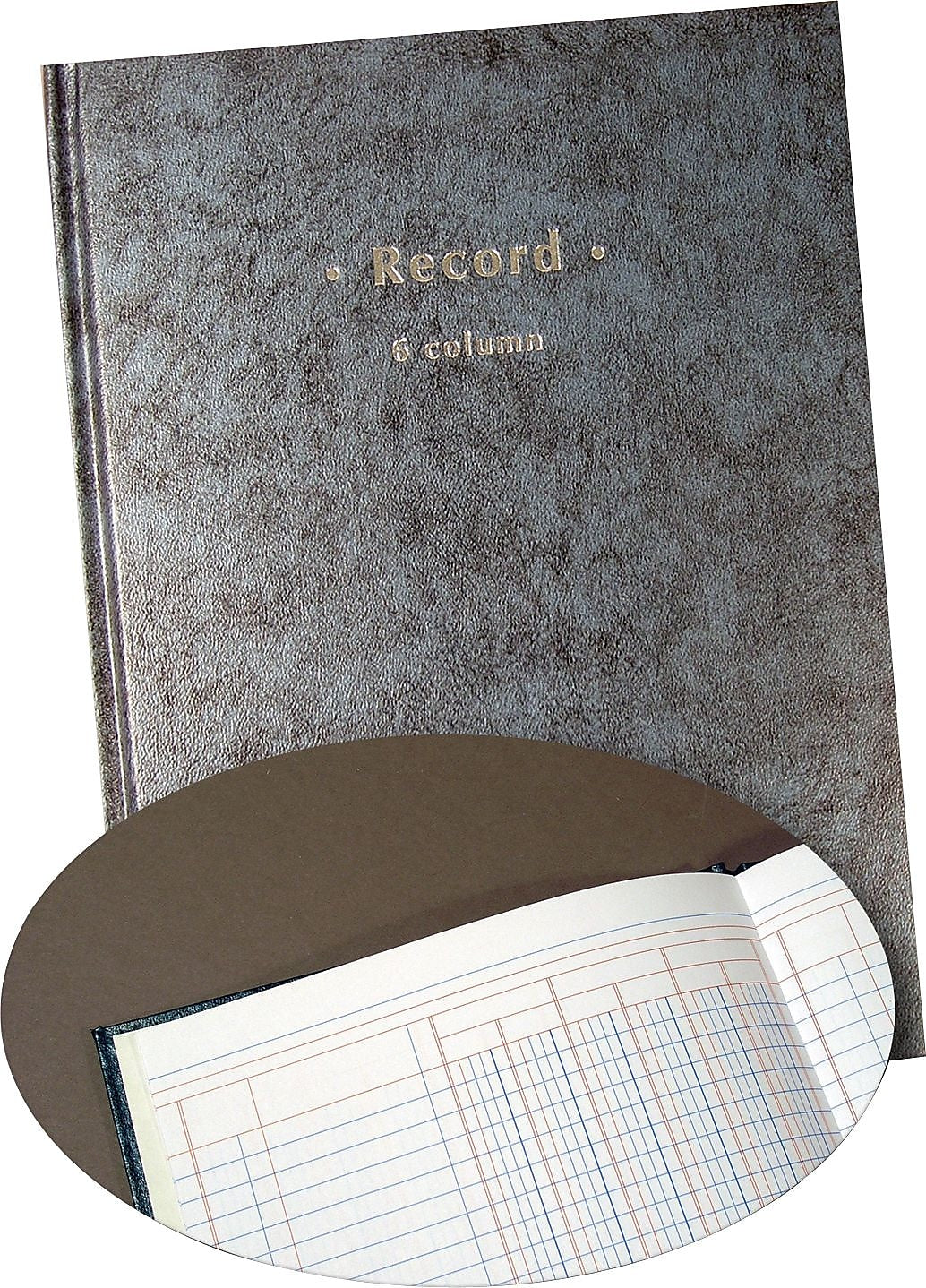 Columnar Book, 6 Columns, 7.25" x 9.5", Blue Granite, 40 Sheets/Book (217752)