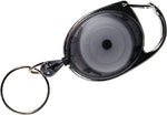 Advantus Lanyard Badge Reels, Black, 6/Pack (AVT75553)