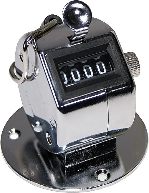 Tally ii desk model tally counter, registers 0-9999, chrome
