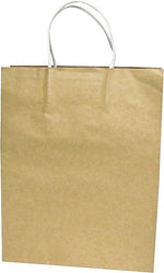 Cosco 13" x 10" x 4.5" Kraft Paper Shopping Bags, Brown, 50/Box (091565)