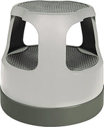 Cramer Scooter Stool Round, Step & Lock Wheels, Gray (CRA50011PK82)