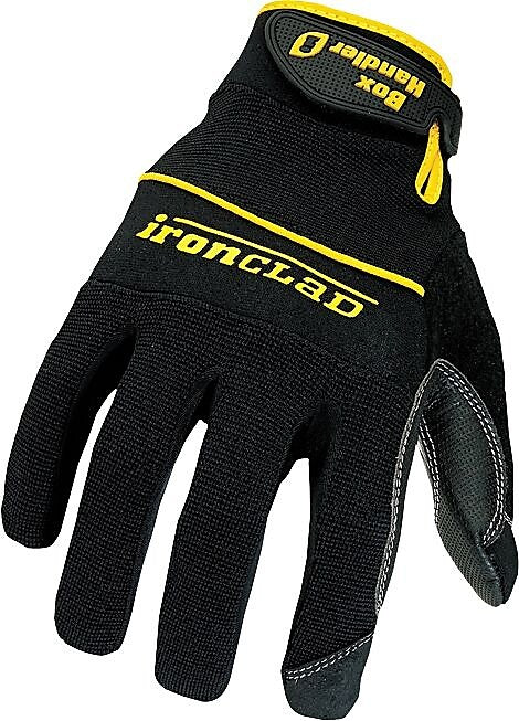 Ironclad Box Handler Gloves, Black, Extra-Large, Pair