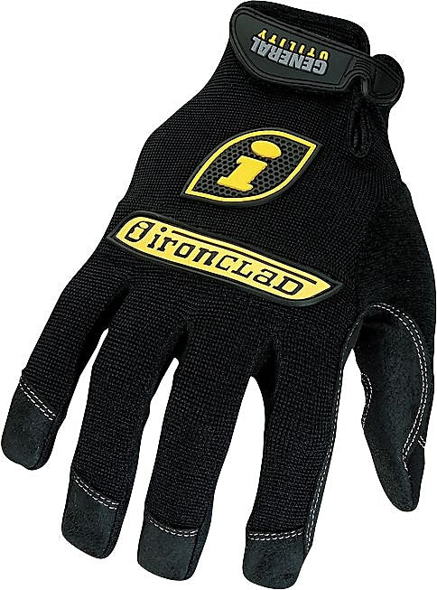 Ironclad General Utility Spandex Gloves, Black, Medium, Pair