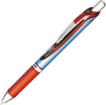 Pentel® Energel® Needle Retractable Deluxe Liquid Gel Pen, Fine Point, Red Ink (PENBLN75B)