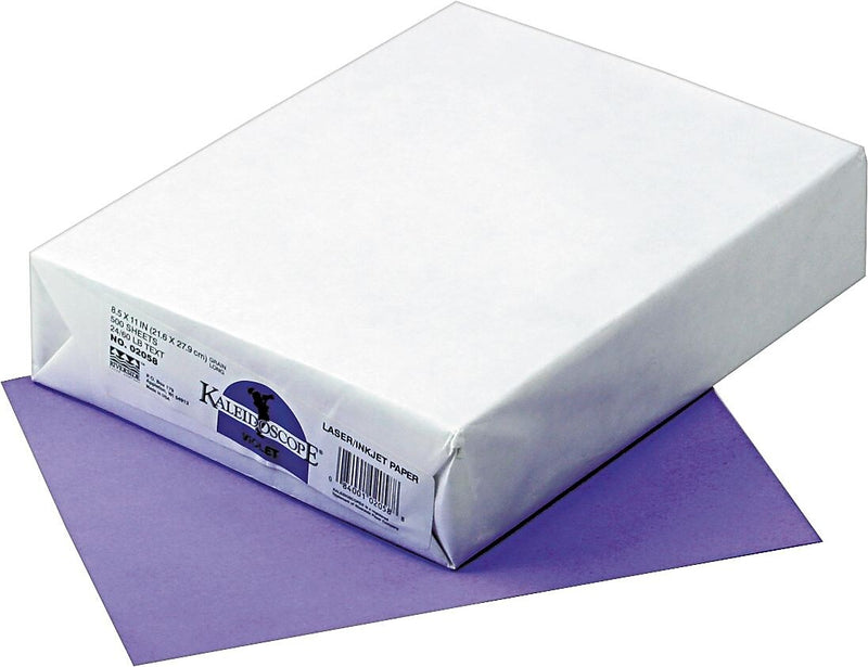Pacon Kaleidoscope Multipurpose Colored Paper, Violet, 8 1/2" x 11", LETTER-size, 500 Sheets/Rm