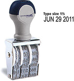 U.S. Stamp & Sign Rubber Date Stamp, 4 Bands, 10 Years, Type Size 1 1/2