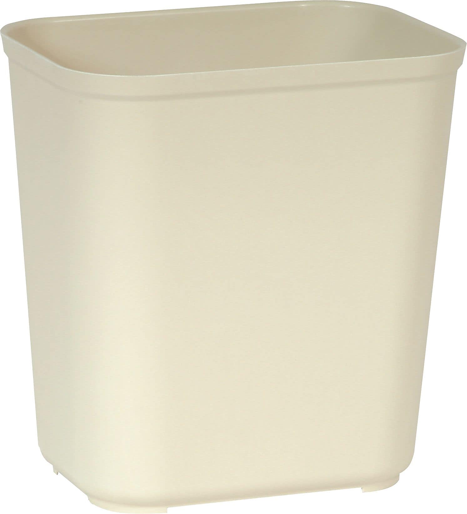 Rubbermaid Polyester Fire-Resistant Wastebasket, 7 Gallons, Beige (FG254300BEIG)