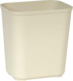 Rubbermaid Polyester Fire-Resistant Wastebasket, 7 Gallons, Beige (FG254300BEIG)