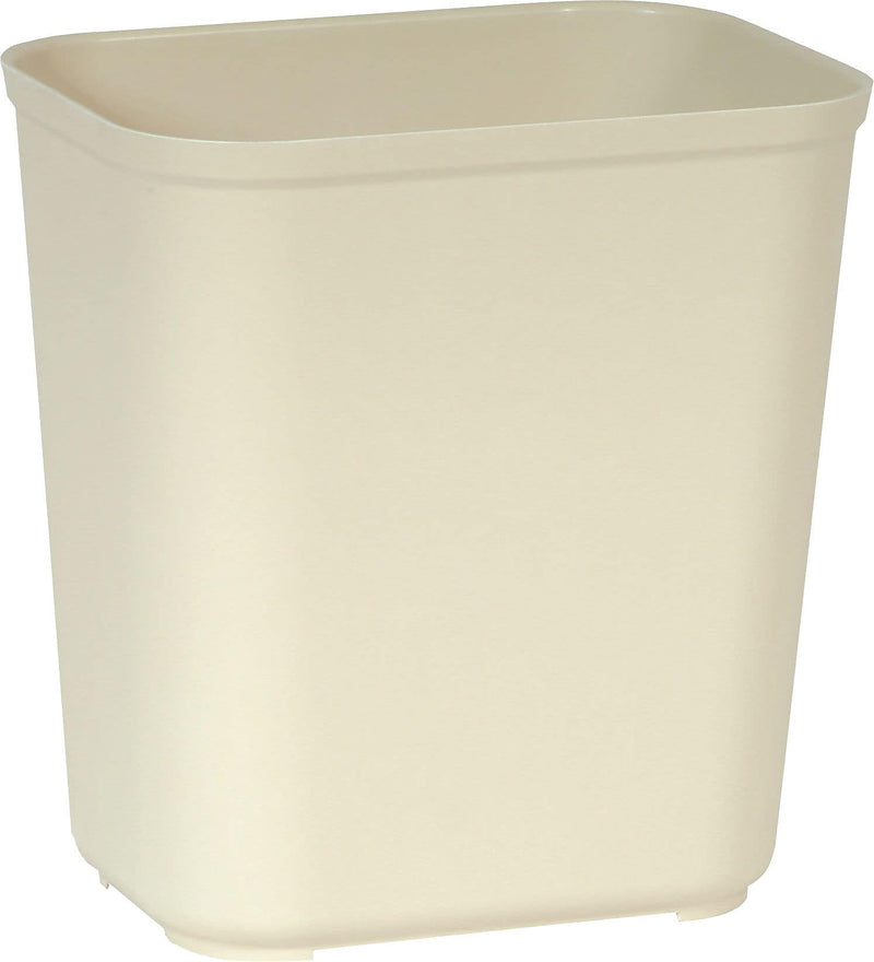 Rubbermaid Polyester Fire-Resistant Wastebasket, 7 Gallons, Beige (FG254300BEIG)