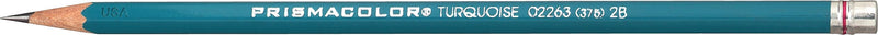 Prismacolor® Drawing Pencil, 4B, 2 mm Dia, Turquoise Barrel, 12/Pack