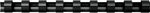 Fellowes 3/8" Plastic Binding Spine Comb, 55 Sheet Capacity, Black, 25/Pack (52322)