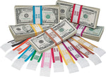 Pap-R Products Currency Strap, White with Violet Print, 1000/Pack (402000)