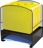 Safco® Onyx Mesh Hanging File Organizer with 2 Horizontal Sorters (SAF3260BL)