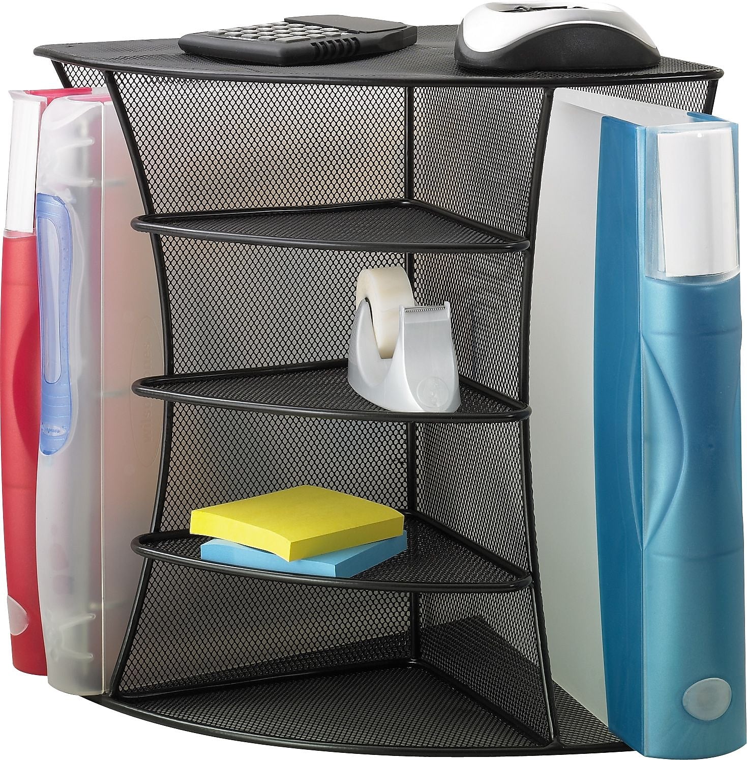 Safco® Onyx Mesh Corner Organizer (SAF3261BL)